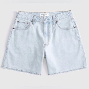EUC Abercrombie Curve Love High Rise Loose Denim Shorts